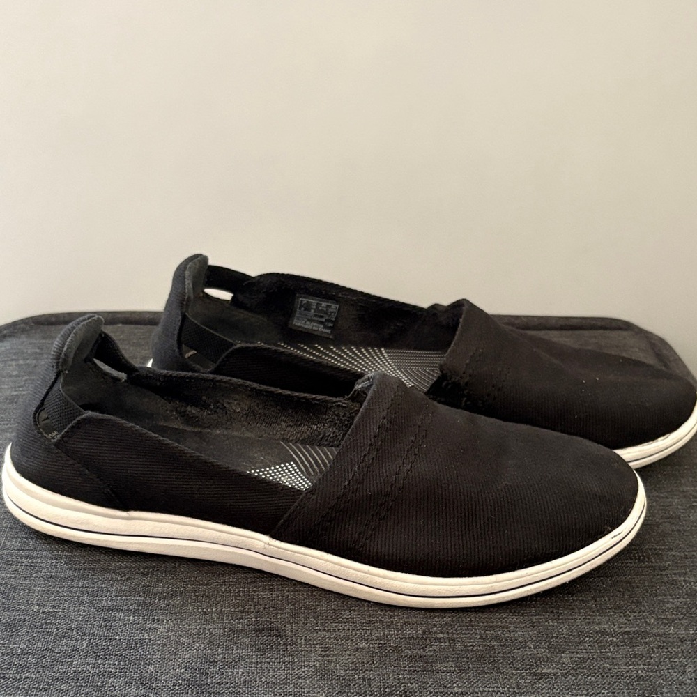 Clark’s Women's Black Slip-On Shoes